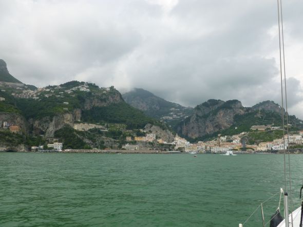Vi närmar oss Amalfi
