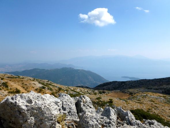 Utsikt från toppen av Lefkas