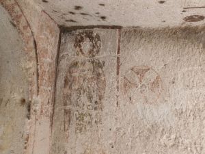 Målning inne i kyrkan