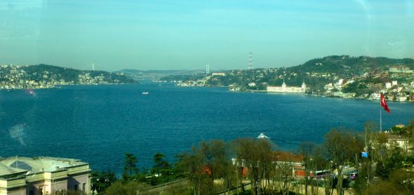 Bosphrus Strait looking north from the Asian side