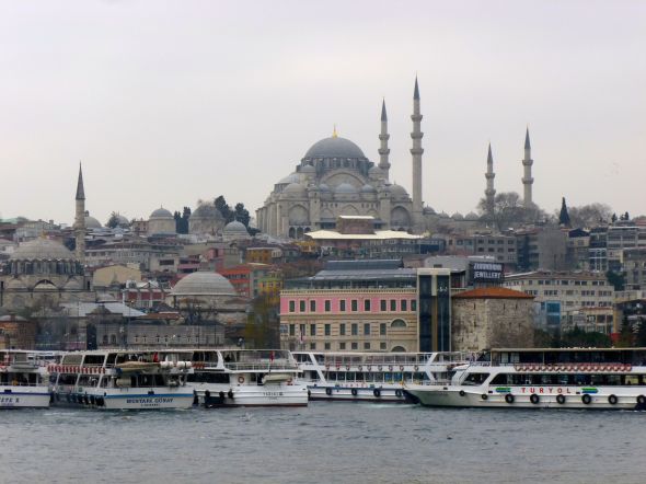 Hagia Sophia looking south from the Golden Horn