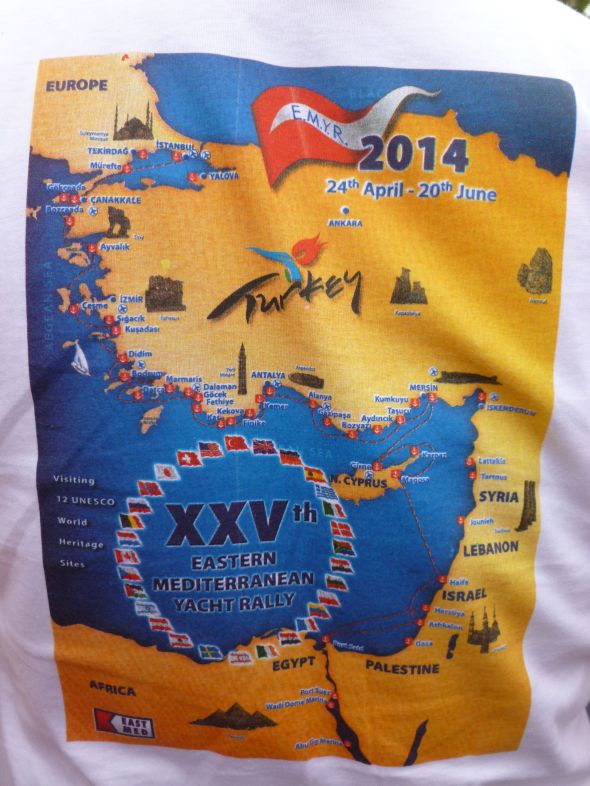 Eastern Mediterranean Yacht Rally arrangeras i år för 25 gången