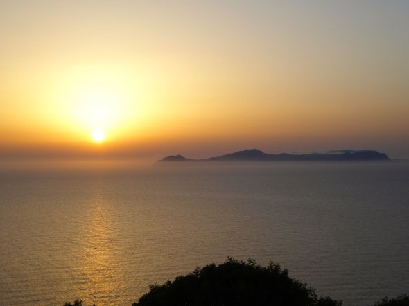 Fantastisk solnedgång