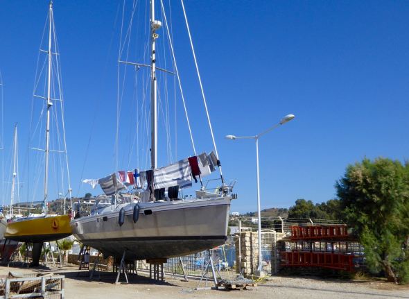 Sista tvätten på tork