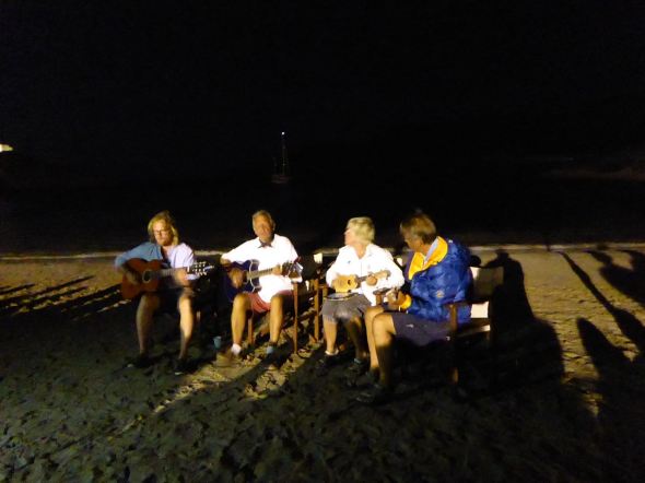 Strandparty på Lipsi